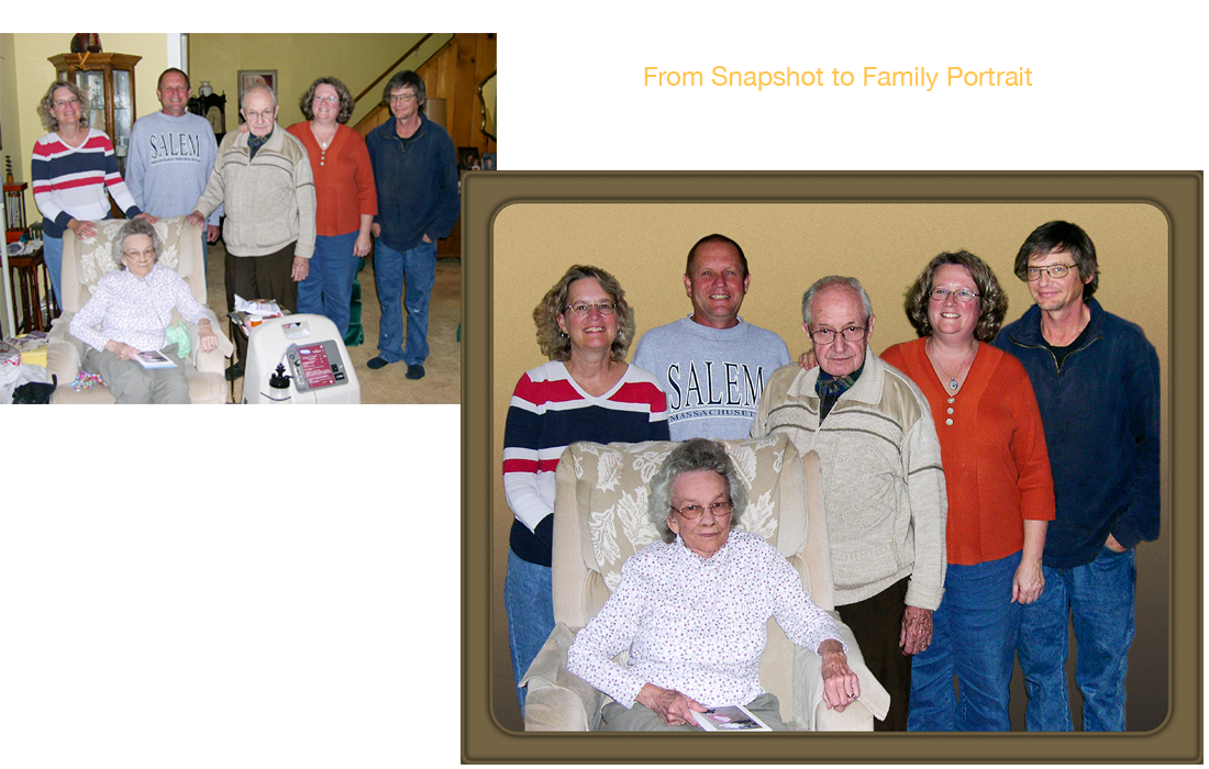 Family Group before and after